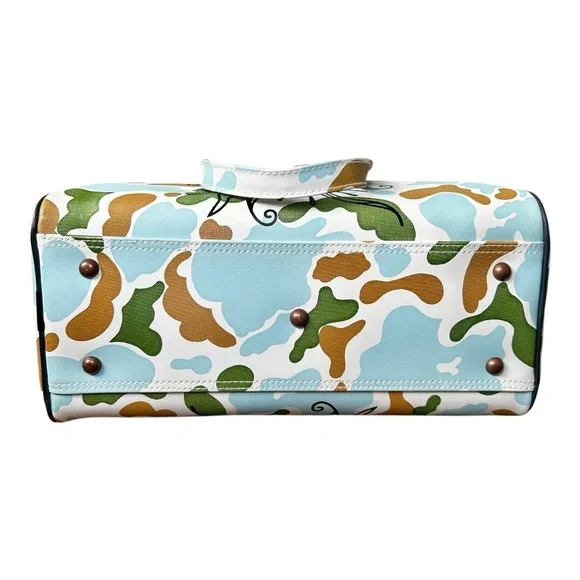 Rare Vintage Von Dutch 90's Handbag Camo Camouflage Cow Print Bowling Bag/Tote - Picture 6 of 9